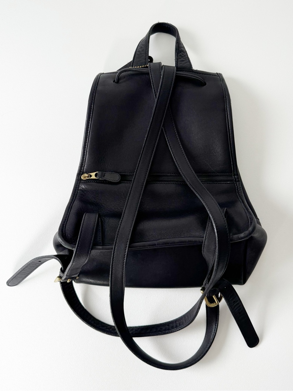 Coach Vintage 9791 Black Leather Daypack Backpack Purse - Picture 4 of 14